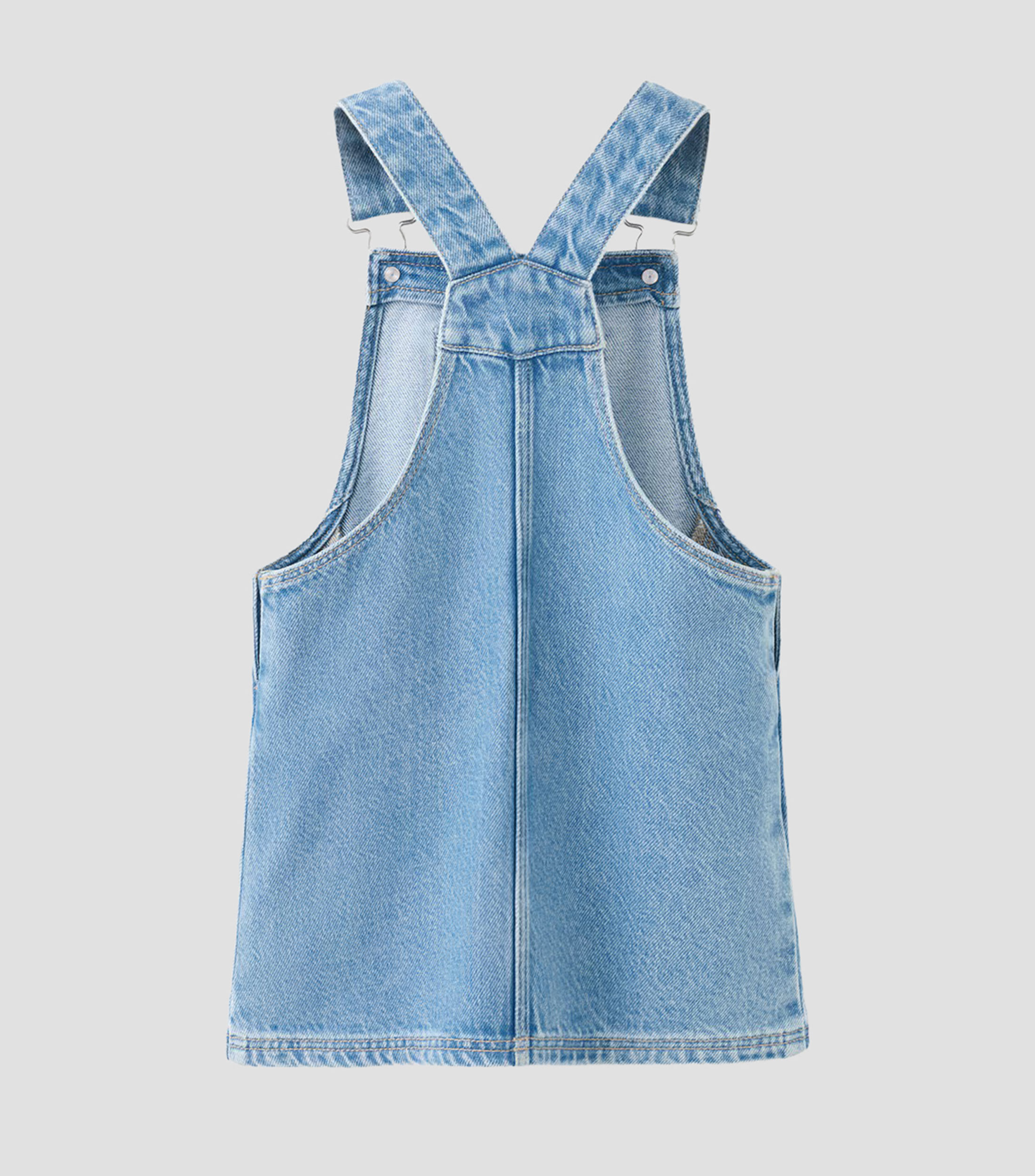 Vestido overol midi liso Niña